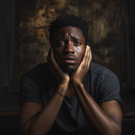 Ai generated Depressed Man