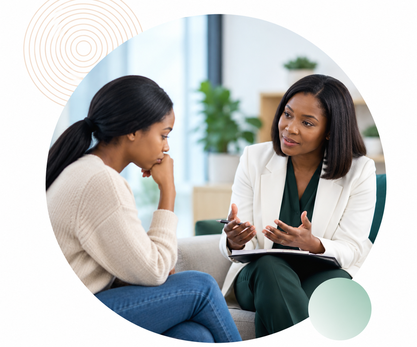 Compassionate therapy conversation